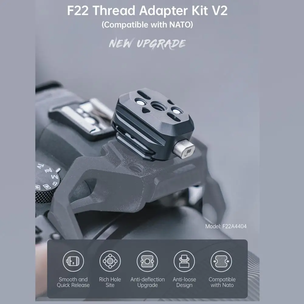 FALCAM F22 Quick Release Kit V2, คลิปและแผ่น, ใช้งานร่วมกับ NATO Nikon Canon Sony DSLR กล้อง Mount Accessories-F22A4404