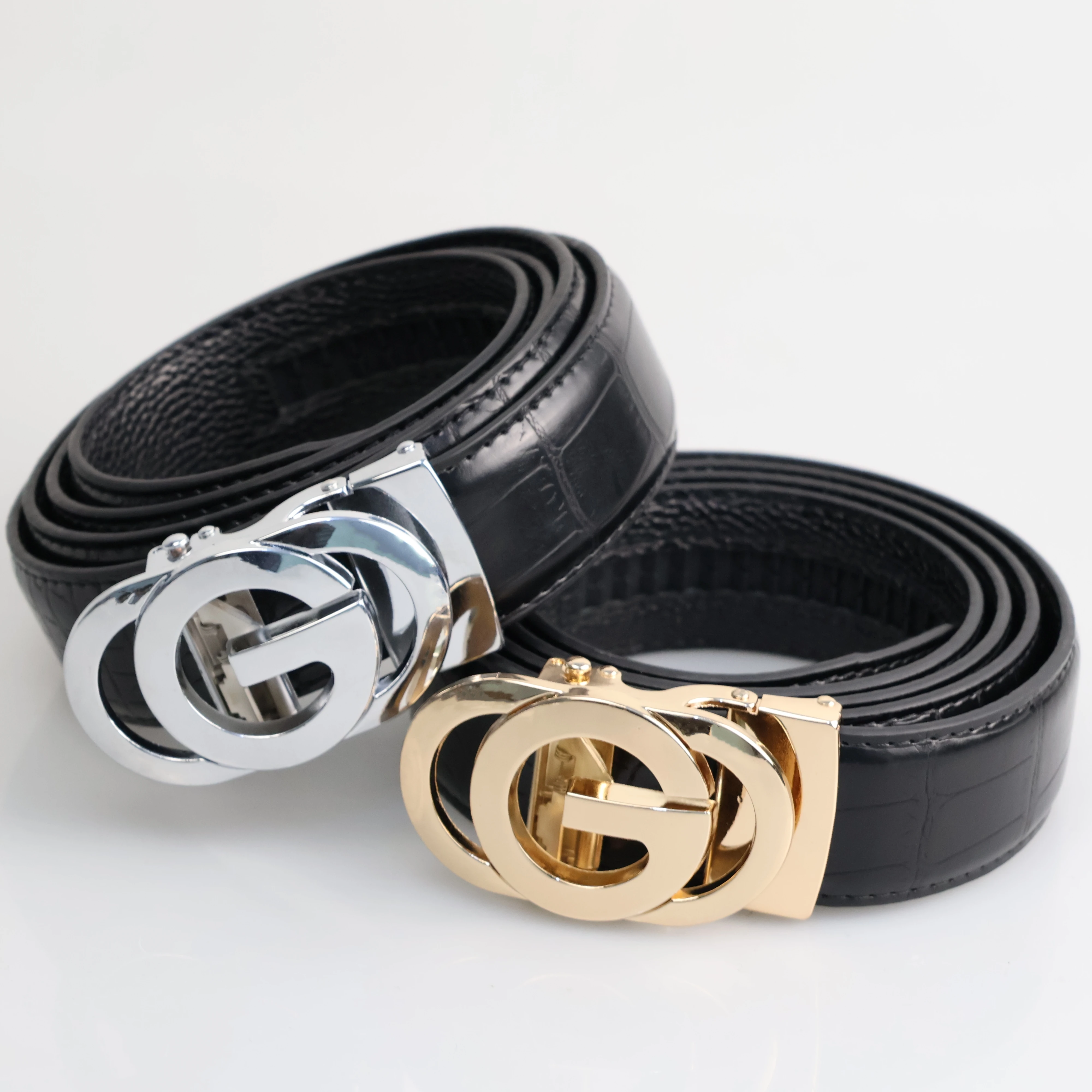 New Men Luxury Brand Belts Automatic Buckle Belts 3.5cm High Quality Male Genuine Leather Designer Casual Strap Men's Waist Belt