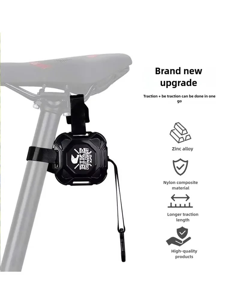 Mountainbike Sport Fahrrad Abschleppseil Fahrradzubehör Eltern Kinder Zugsystem Abschleppgurt Einziehbares Fahrrad Abschleppseil – Detail 1