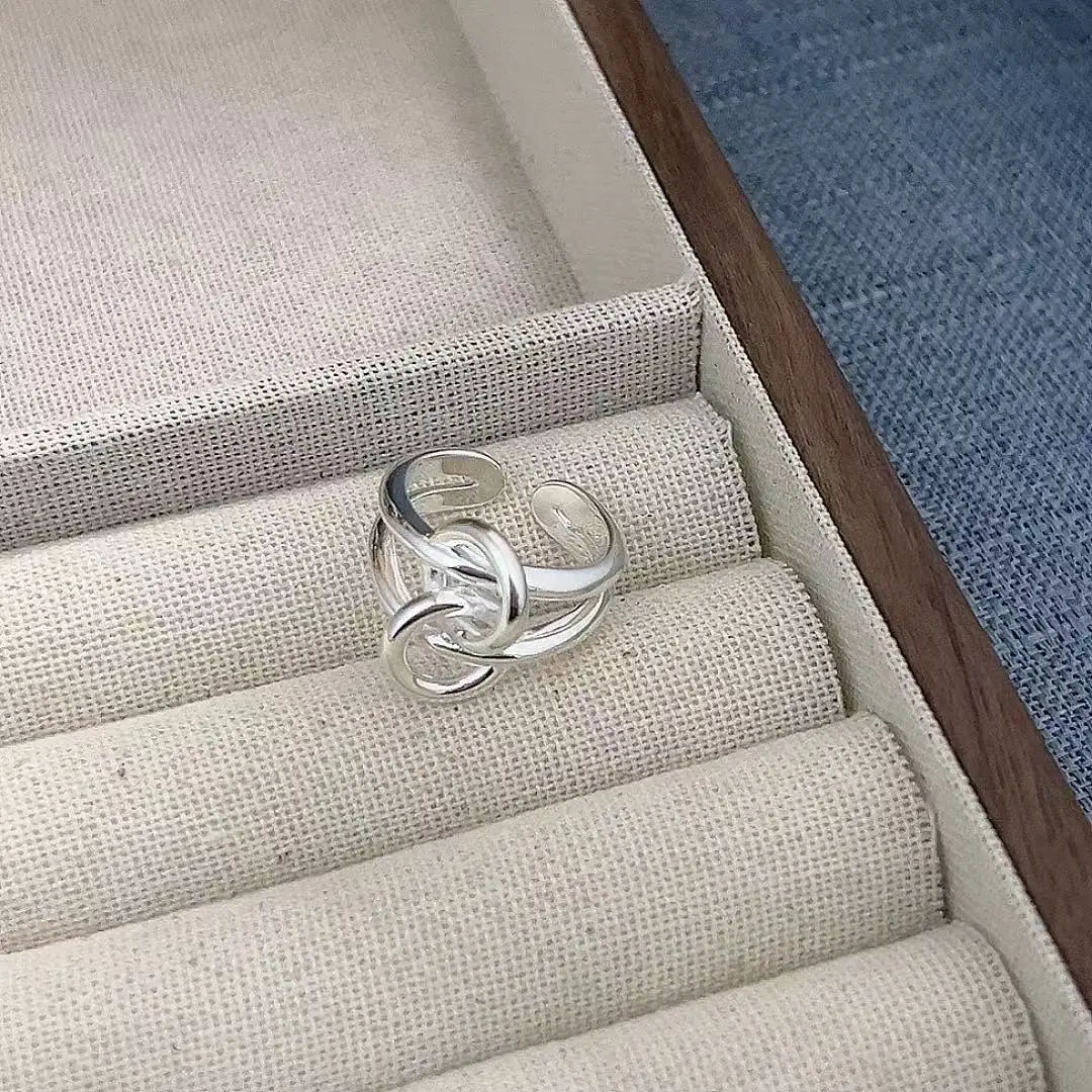 Двухслойное кольцо с крестом из стерлингового серебра 925 пробы, модное персонализированное кольцо Rendy и крутой дизайн для женщин