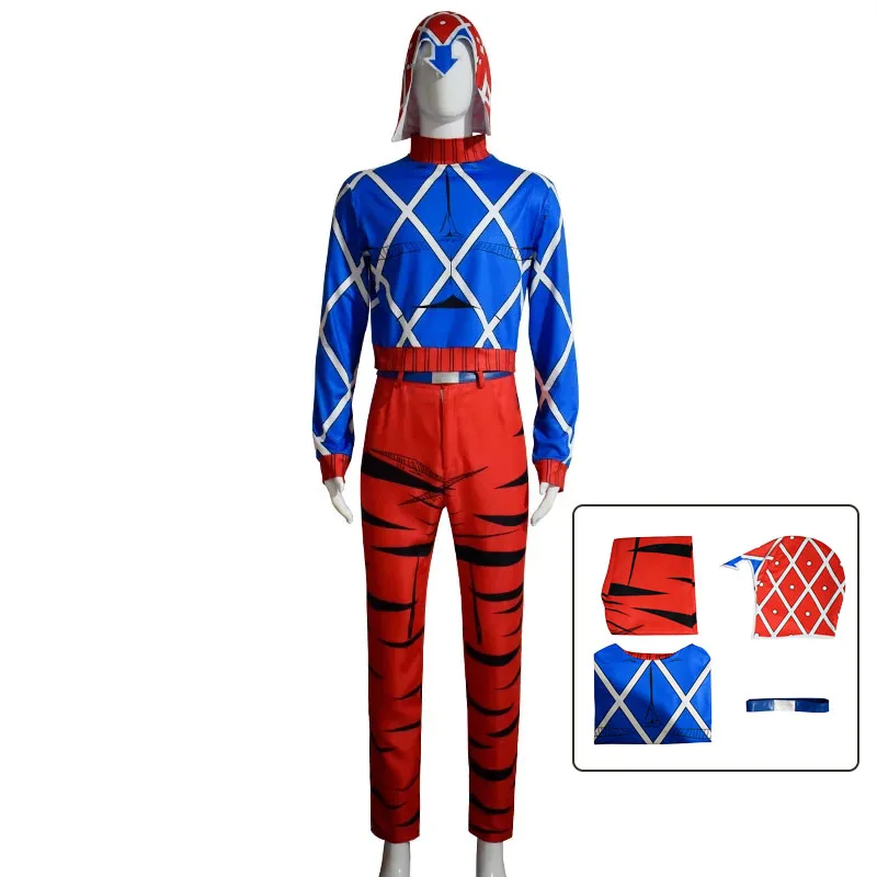 Guido mista cosplay traje vento dourado cosplay uniforme festa de halloween role play quadrinhos anime cosplay para crianças adultos
