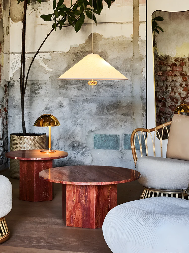 Luzes led modernas estilo japonês tecido pingente luzes decoração para casa corredores salas de estar salas de jantar chapéu de bambu luzes