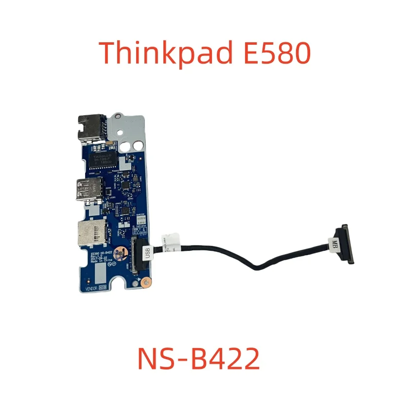 NS-B422 for Lenovo Thinkpad E580 Usb & WLAN RJ45 Power Button Connector Board