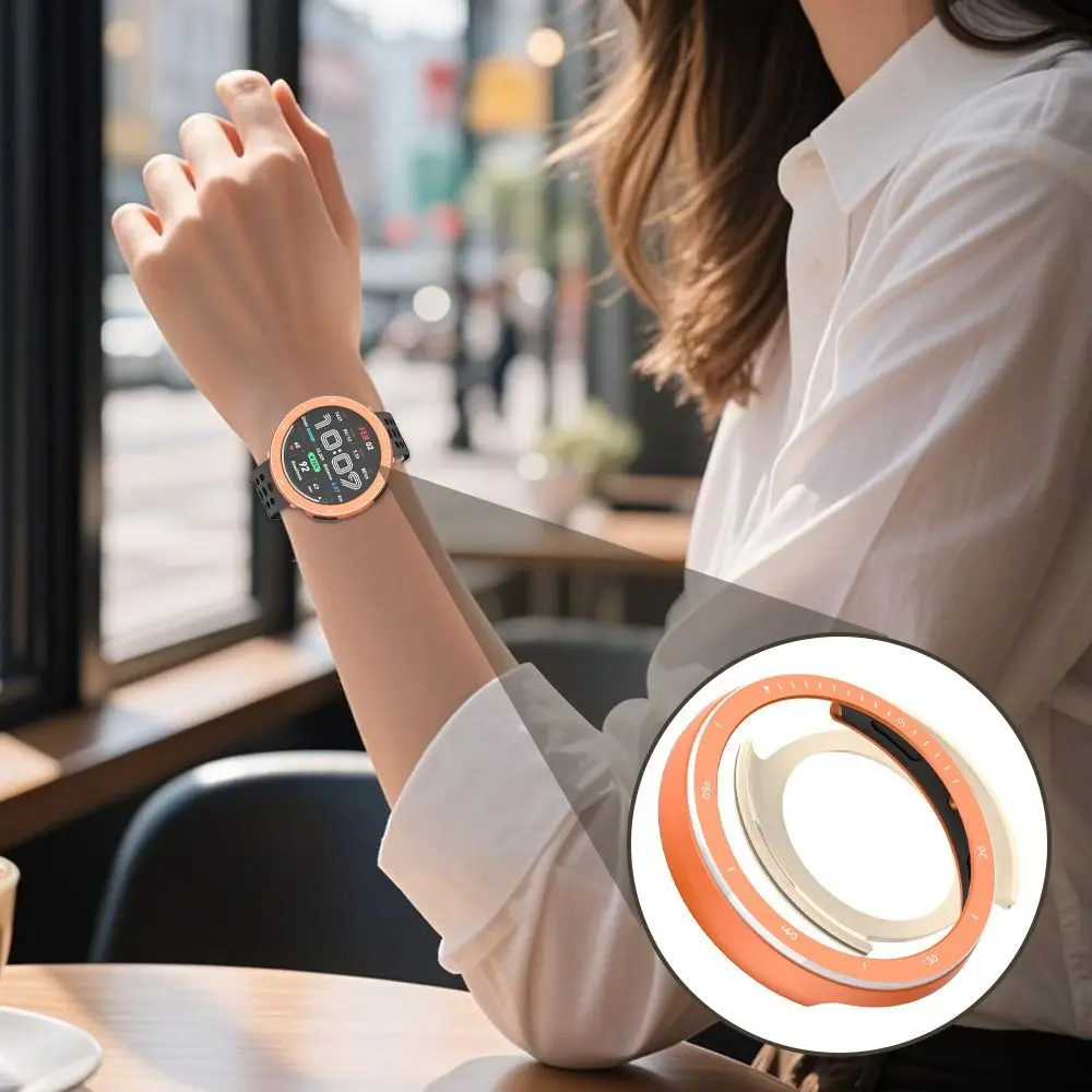 إطار ساعة معدني بديل مضاد للخدش، حافظة ساعة واقية مضادة للصدمات لهاتف Amazfit Active 2