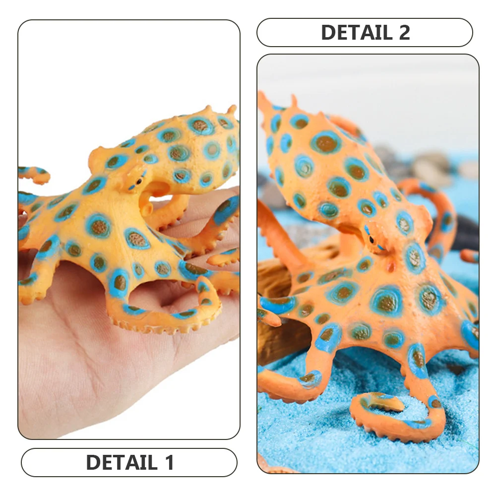 Simulated Octopus Model Marine Animal Artificial Ornament Small Decoration Child