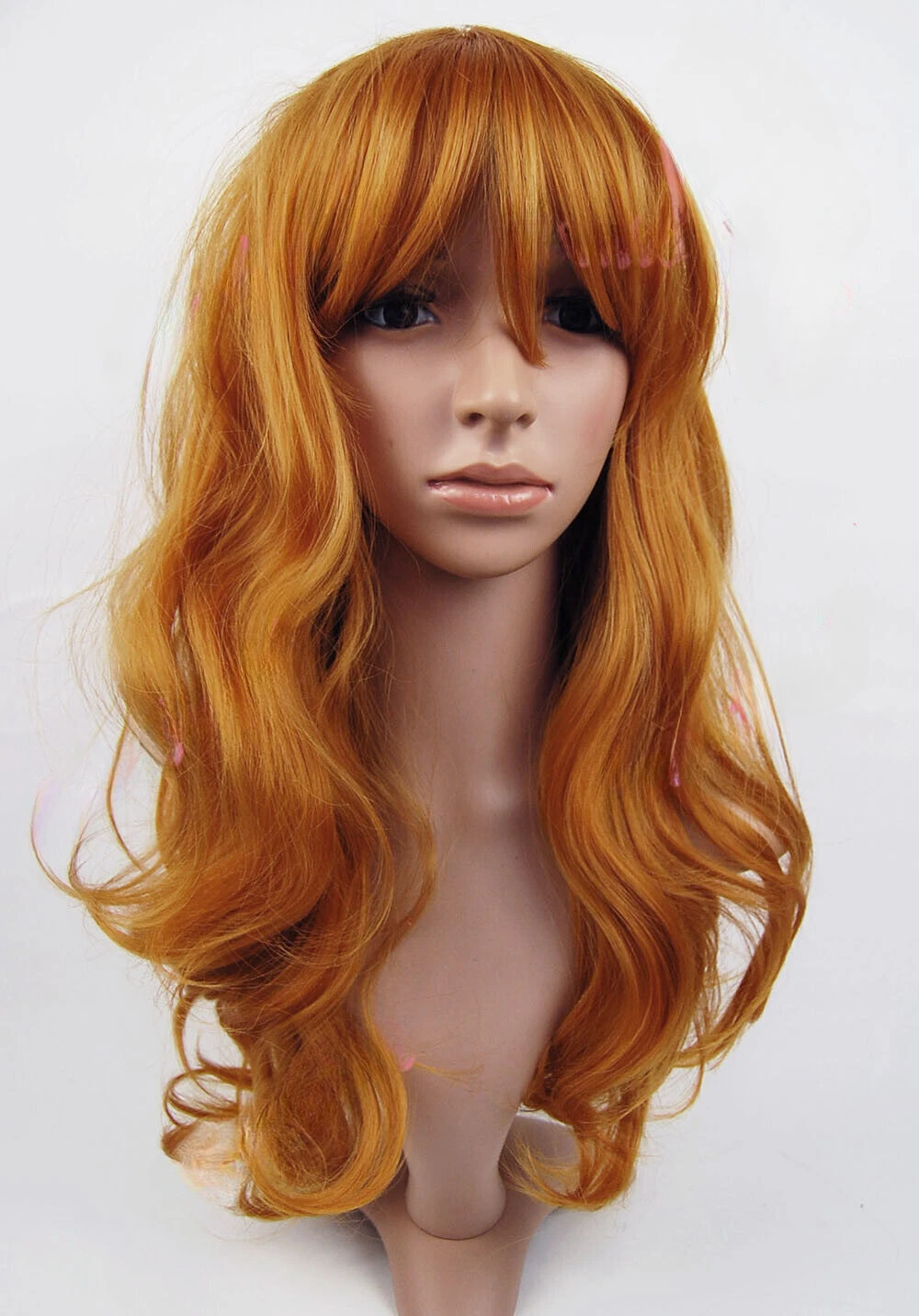 

Ginger Long Curl with Fringe Sythetic Wig