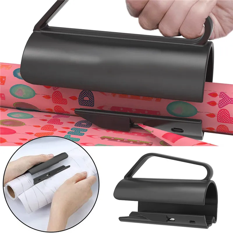 Portable Mini Wrapping Paper Cutter Christmas Packaging Paper Cutting Knife CuttingWrapping Paper Cutter Tool Tube Gift Wrap
