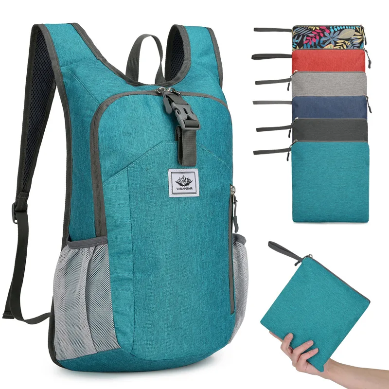 

Cycling folding outdoor nylon leisure sports bag mountaineering mini backpack men school backpack for college students