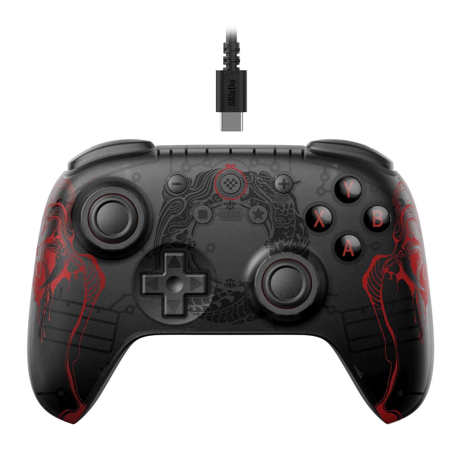 8BitDo Ultimate 2C BLACK MYTHWUKONG Wired Gaming Controller For PC Steam Game Accessories Deck Raspberry Pi Android Hall Effect