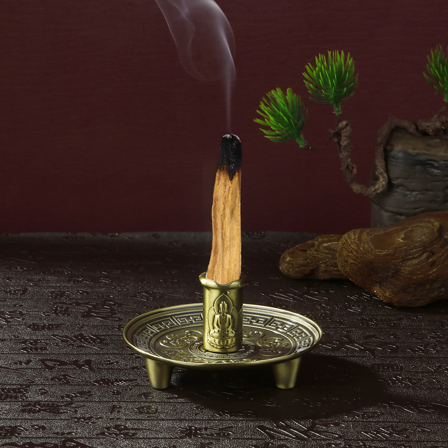 

Metal Palo Santo Sticks Holder Holy Wood Incense Burner Sage Holder Incense Holder Ash Catcher Tray for Meditation Yoga Room