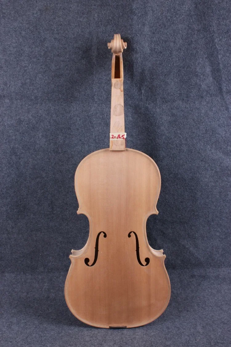 

1 pcs 16" unfinished viola Flame maple Russian spruce top White viola Body#2-16.5#