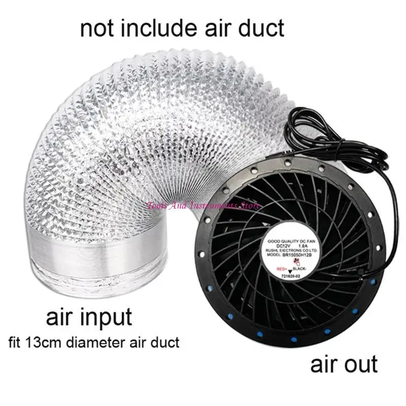 Powerful Inline Duct Fan For Effective Exhaust&Cooling In Domestic Environments C7AC