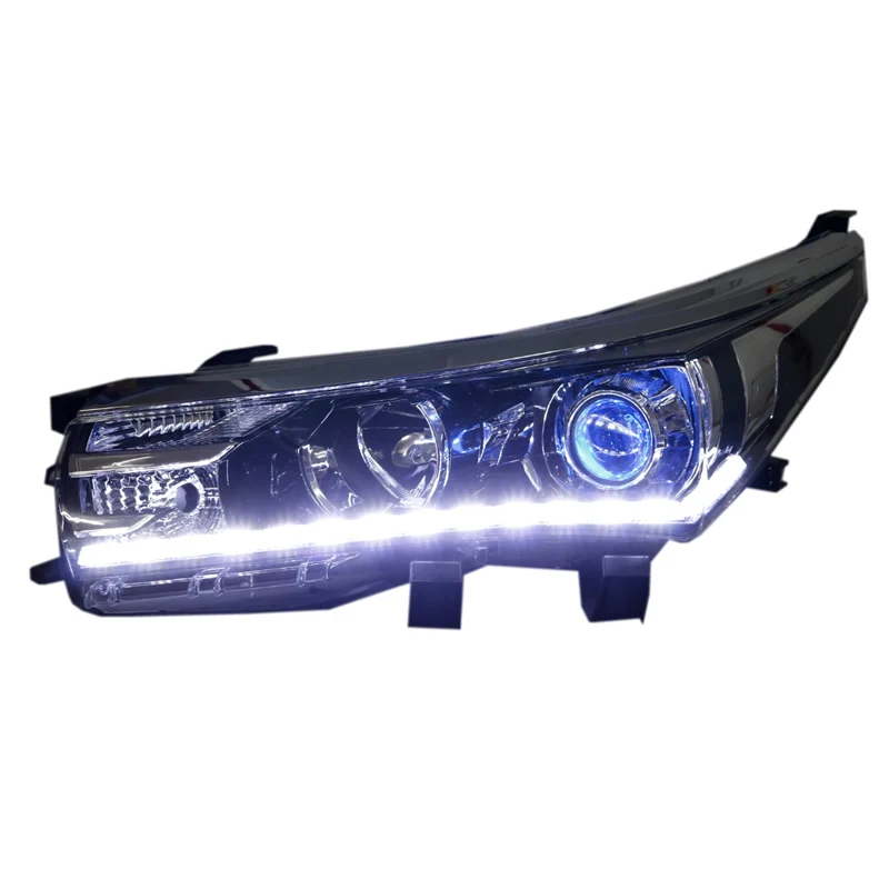 Customized Full LED Headlights For Toyota Corolla 2014-2018 Bi-xenon Projector Lens Front Lamps With DRL
