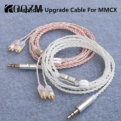 HiFi Earphone Upgrade Cable MMCX 3.5mm 1.2m Silver Plated Core Cable For Sennheiser IE200/IE300/IE600/IE900/AKG N5005/N30