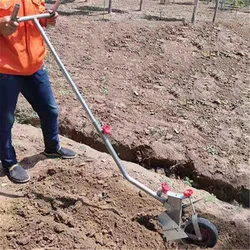 Manual Hand Plough/Plow Furrowing Plow Hand Pulling Plow Garden Tools Cultivator Agricultural Tilling Ditching Ridging Machine