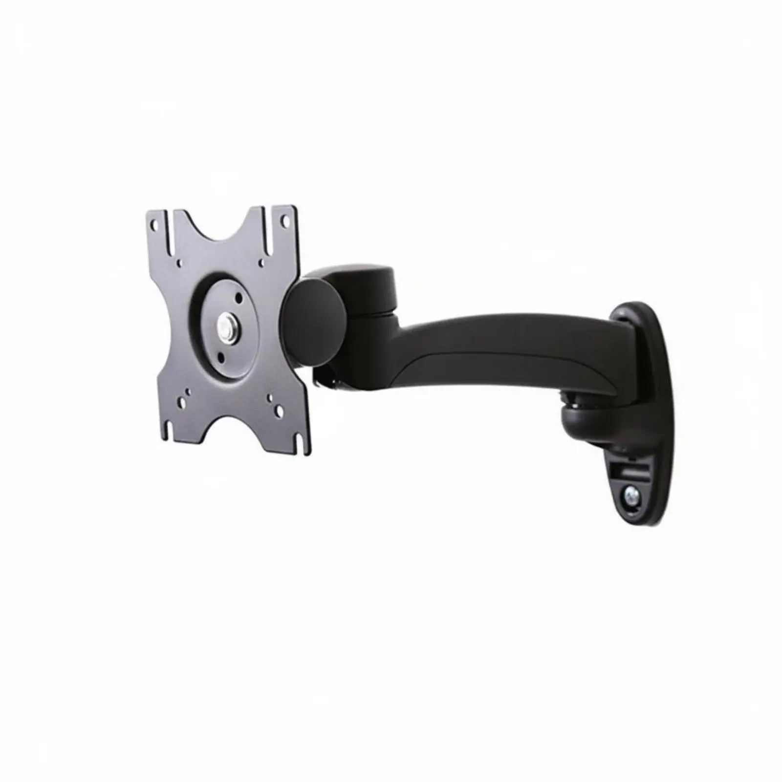 Adjustable Tilt Swivel Wall Mount Bracket for Computer Monitor and Small TV with Retractable Arm Support