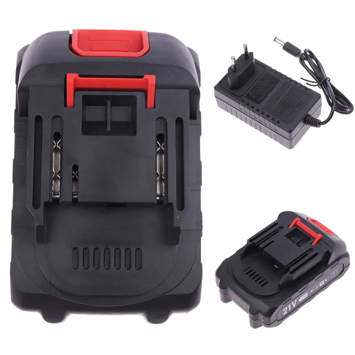 Prático 21v Recarregável Bateria de Lítio sem Fio Elétrica Ferramenta para 21v Bateria Universal Alta Capacidade Compatível