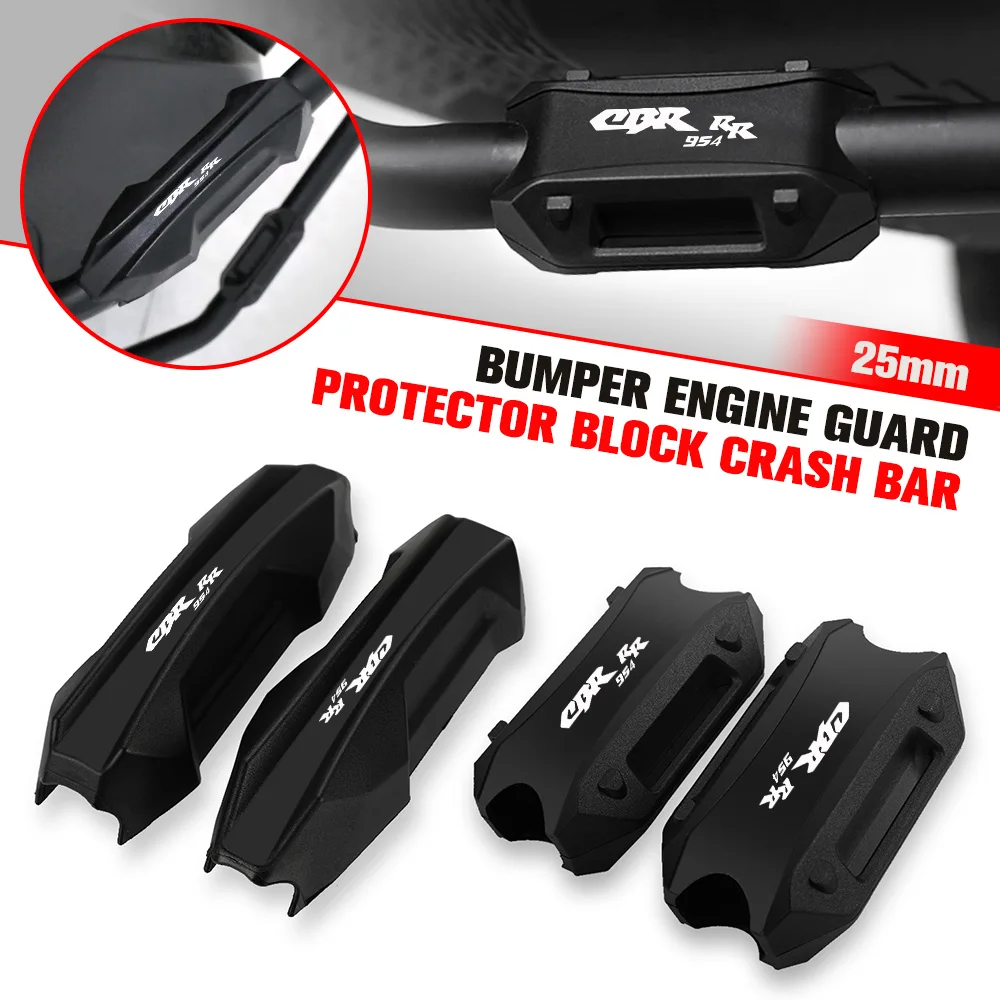 

Motorcycle 25mm Bumper Engine Guard Protector Block Crash Bar Decorative For HONDA CBR954RR CBR954 RR CBR 954 RR 2002 2003