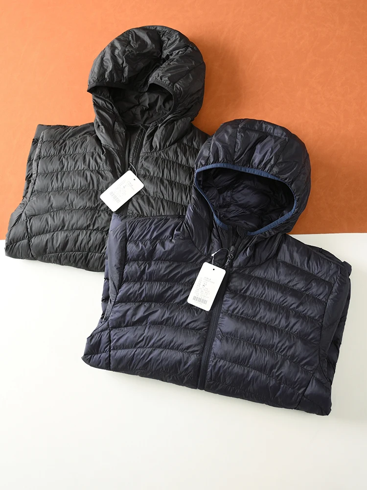 

Легкое хлопковое мужское осенне-зимнее водонепроницаемое ветрозащитное теплое пальто в рубчик с капюшоном, повседневное модное универсальное хлопковое пальто