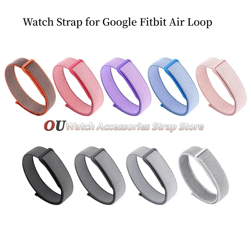 Braided Watch Strap for Google Fitbit Air Loop Bracelet for Fitbit Air Fitness Strap Sport Nylon Band Black Orange Men Wristband