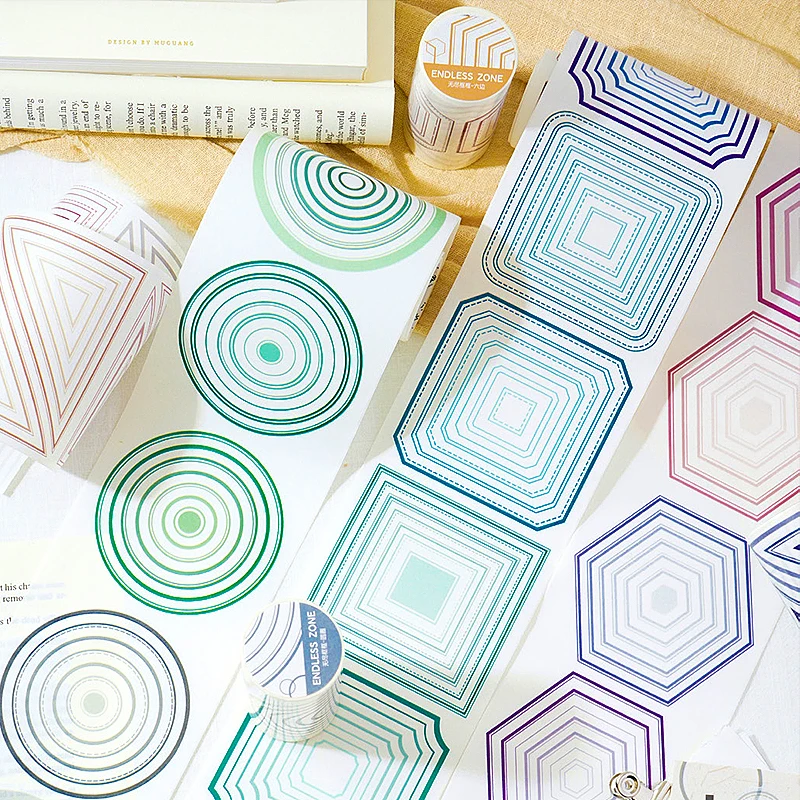 200cm/roll Large Size Long Loop And Paper Die-Cut Tape Series Suitable For Character Border Landscaping Materials DIY Decoration