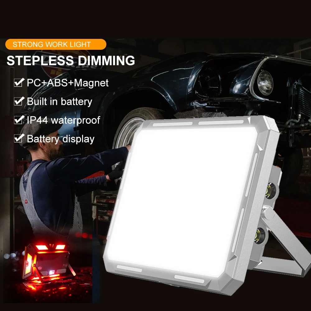 

FUNNYDEER KXK-686 XPE LED 1000LM Flood Work Light Type-C Rechargeable Built-in Battery IP44 Waterproof Outdoor Work Camping Lamp