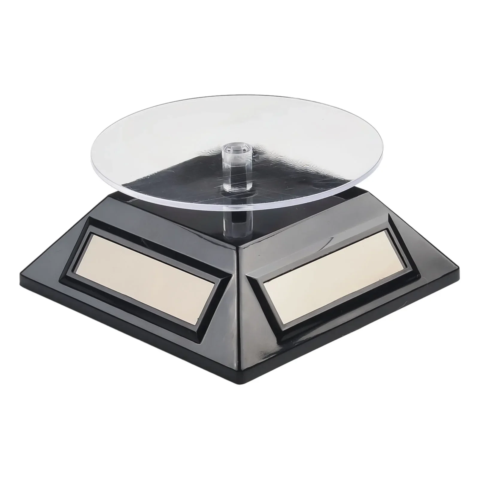 Solar Cell Powered For 360 Degree Rotating Turntable Display Stand for Jewelry Mobile Phones Watches and Products
