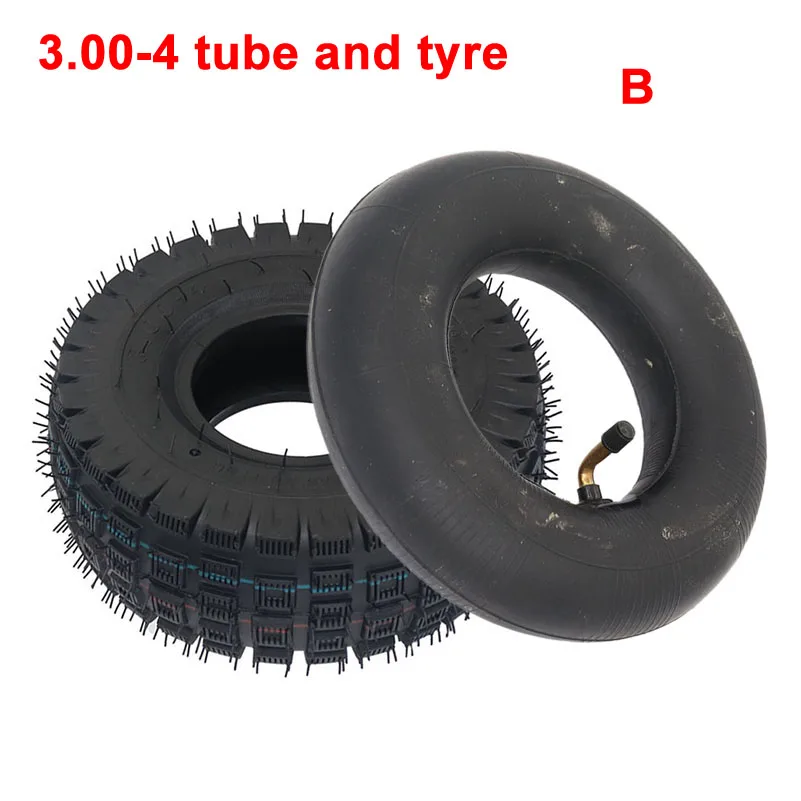 Tyre 3.00-4 Inner Tube Outer Tyre for Knobby Scooter Go Kart Electric scooter Highway tire