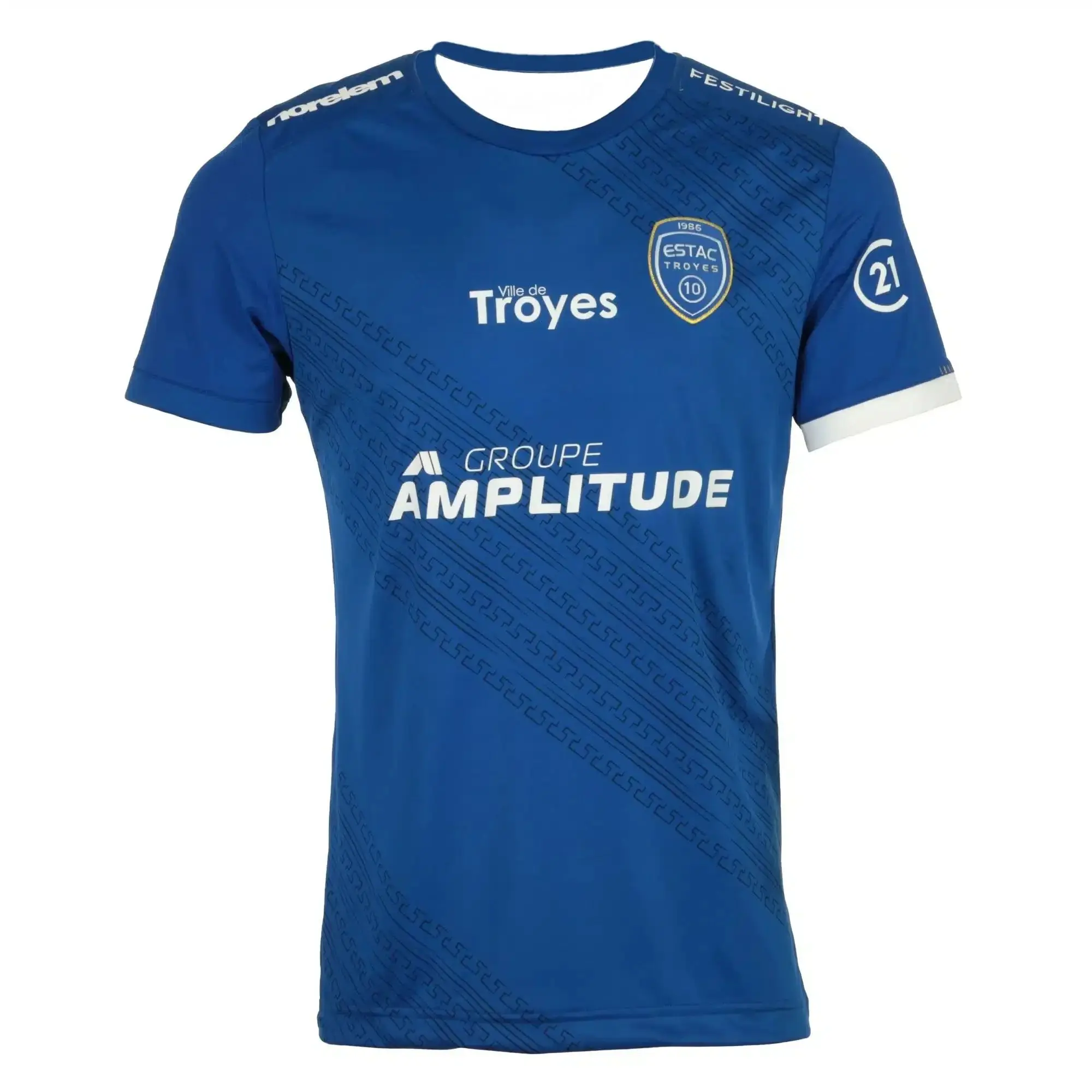 2025 25/26 كرة القدم الفرنسية Troyes المنزل قميص الرجال التجفيف السريع تنفس تي شيرت Troyes بعيدا قميص للجنسين التدريب تي شيرت كامل