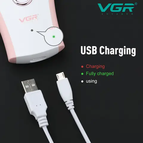 Триммер для волос VGR 705 с насадками и мощным мотором — детальный вид товара
