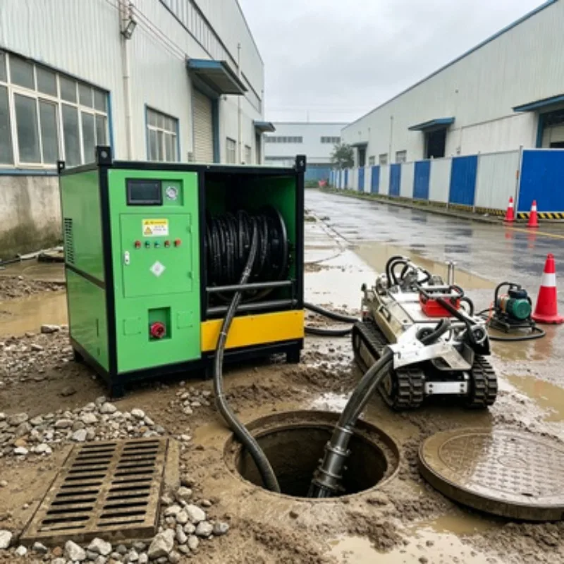 Portable Mini Dredging Robot Waterproof Design Municipal Drainage Pipeline Silt Removal Robot Equipment