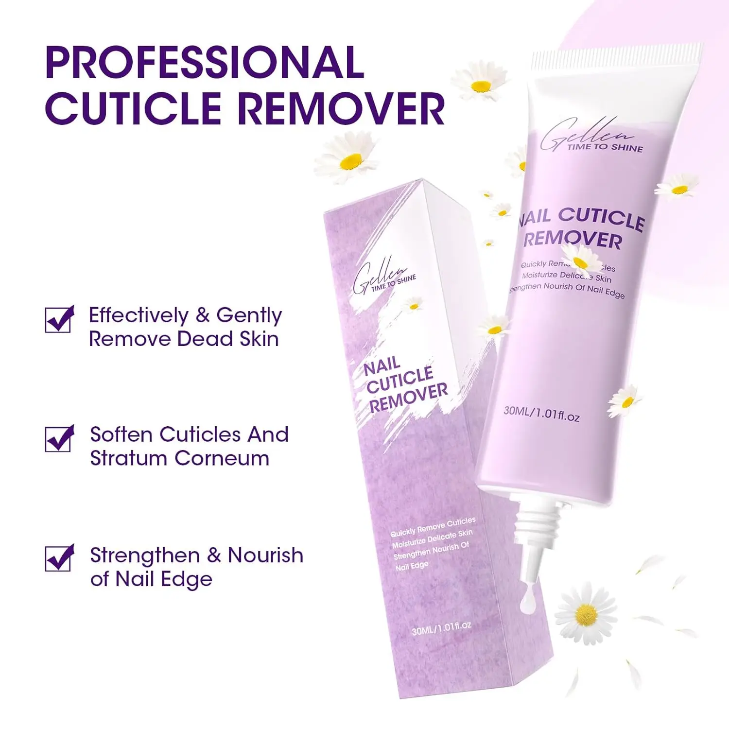 Cuticle Remover Instant Nail Softener Shea Butter Moisturizing Professional Cream Dry Dead Skin Overgrown Nail Care Treatment view 4