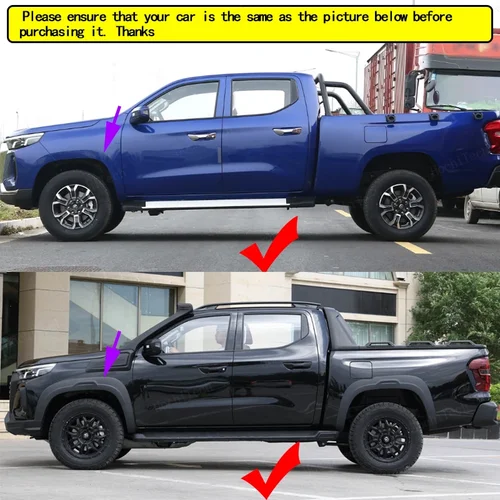 Imagen 2 del producto 4 Uds guardabarros de coche guardabarros guardabarros delantero guardabarros trasero Protector para Changan Hunter Plus Lantazhe Pickup 2023 2024