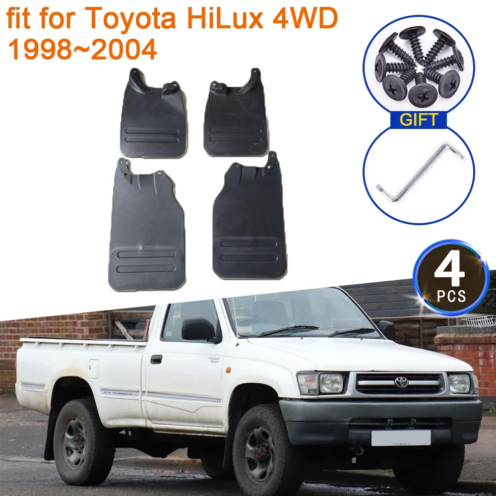 Mudguard for Toyota HiLux 4WD 1998~2005 Accessories 1999 2000 2001 2002 2003 2004 Mudflaps Fenders Plash Guards Front Rear Wheel