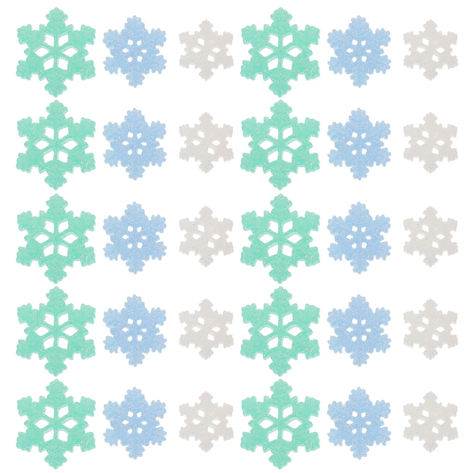 Christmas Craft Embellishment - 60 Peças de Enfeites de Resina