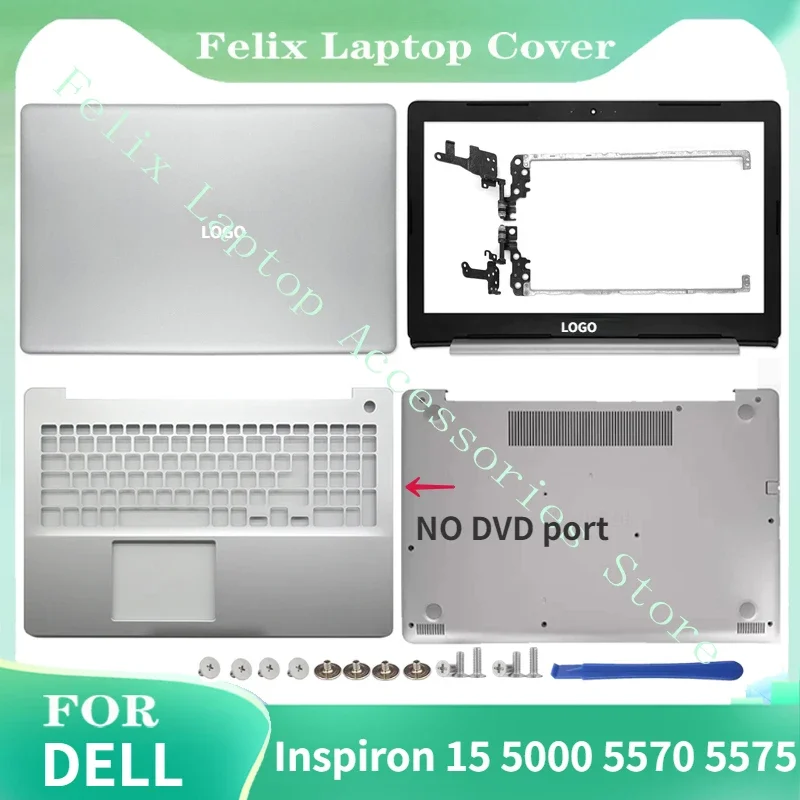 

New For Dell Inspiron 15 5000 5570 5575 Series Laptop LCD Back Cover/Front Bezel/Palmrest/Hinges/Bottom Case