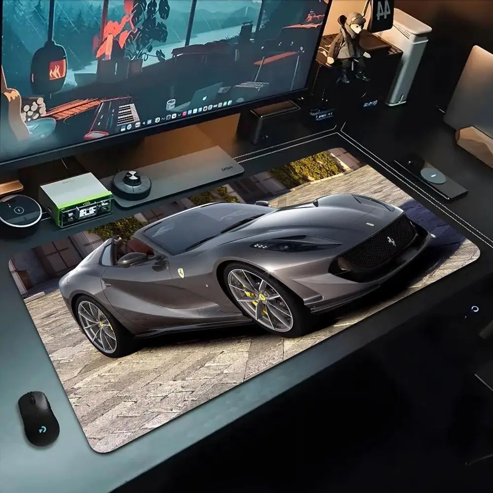

Car ferrari car Mouse Pad 500X1000 mm Large Gaming Mousepad Gamer XL Rubber Otaku Keyboard Pad Laptop Desk Mat