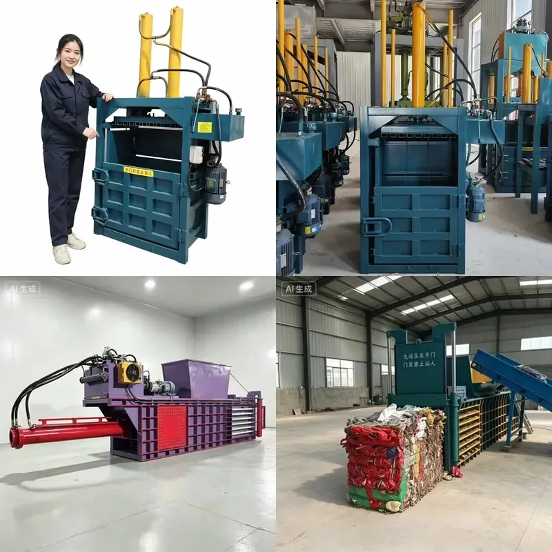 for Small Hydraulic Baler Multi-functional Straw and Feed Baler PET Plastic Bottle Compressor for Garbage Station