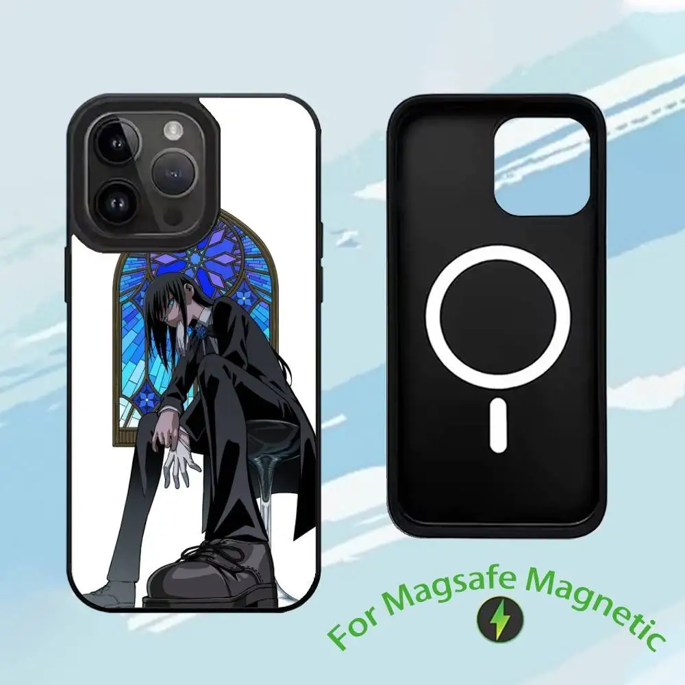 حافظة هاتف A-Ado K-Kyogen X Uta-a لهاتف iPhone 17,16,15,14,13,12,11,Plus,Pro,Max Magsafe شحن لاسلكي مغناطيسي