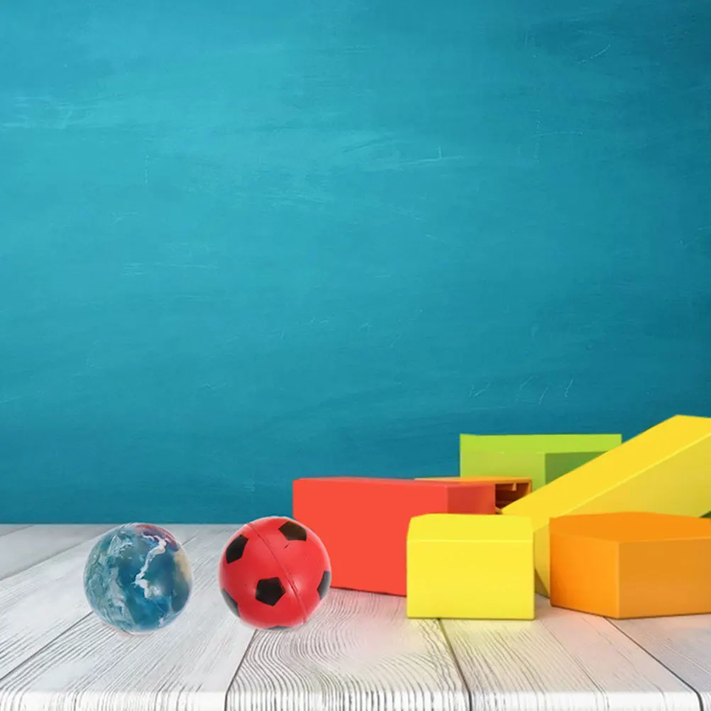 20 قطعة كرة ترتد مرنة مكافحة الإجهاد الاطفال اللعب المحمولة كذاب المطاط لعبة كرات المحمولة ترتد كرات #2