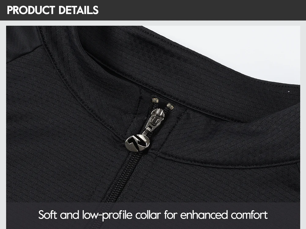 RION Herren Radsporttrikot MTB Mountainbike-Shirts UPF50+ Sonnenschutz Kurzarm Pro Fahrradbekleidung Straßenrenn-Oberteil Sommer – Detail 13