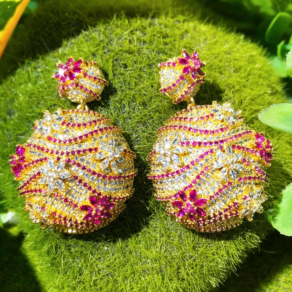 

Missvikki Famous Fireworks Stud Earrings for Women Wedding Cubic Zircon Fashion Engagement Party Jewelry pendientes mujer moda