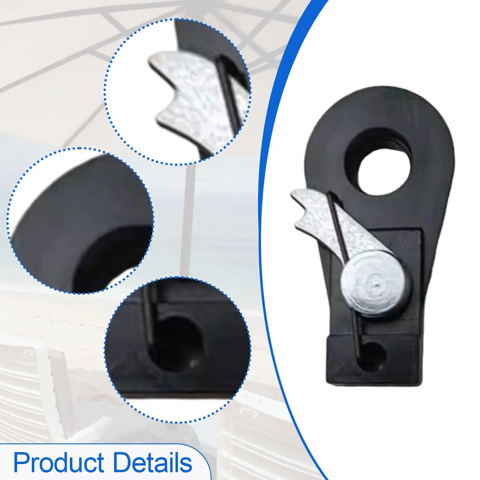 Patio Umbrella Accessory Connectors Shaker Handle Part for Deck Yard Fishing
