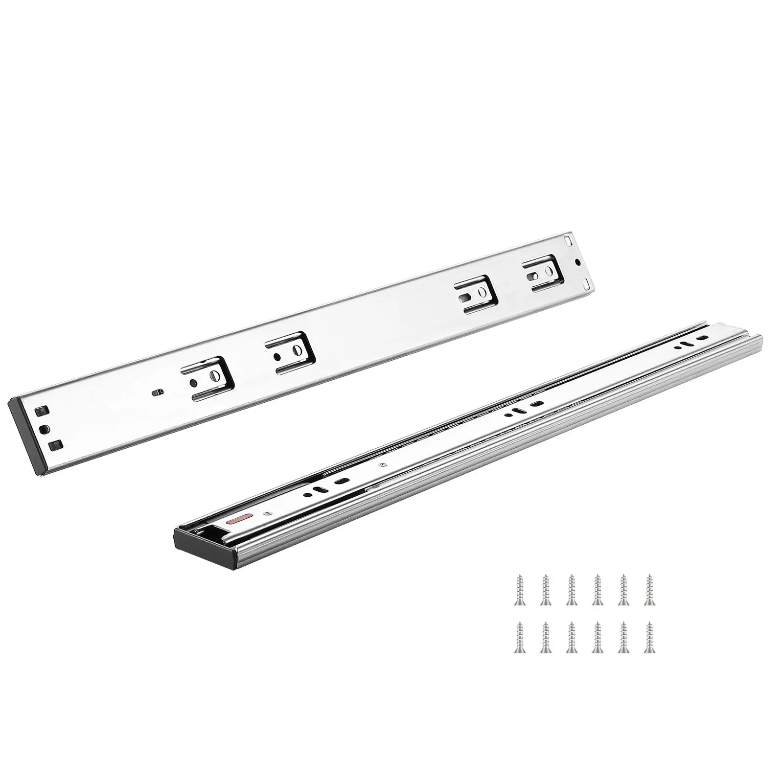 10 Pairs of 18 Inch Drawer Slides Side Mount Rails, Heavy Duty Full Extension Steel Track, Soft-Close Noiseless Guide Glides Cab