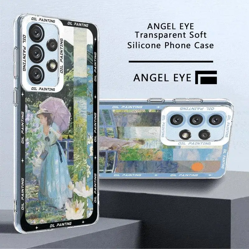 Claude Monet Art Transparent Soft Case For Samsung Galaxy A53 A54 A73 A34 A33 A25 A24 A13 A14 A15 5G funda TPU Phone Case