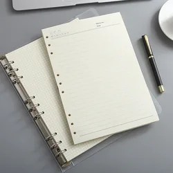 6 Holes Binder Ring Notebook Inner Paper A5 A6 Loose Leaf Notebook Refill Inside Paper Blank Line Grid Inner Page Notepad Office