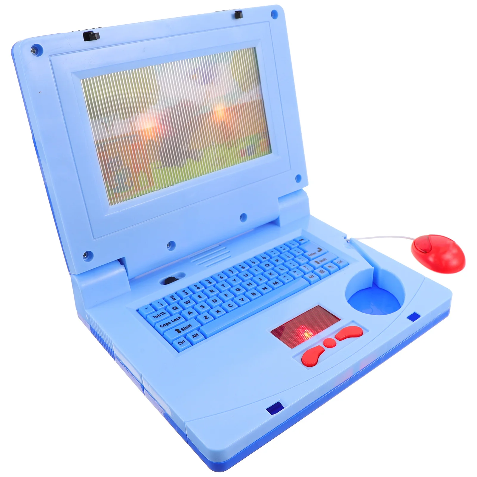 

Laptop Early Education Toy Preschool Kids Learning Machine Cartoon Baby Plaything Blue Educational Notebook Keyboard Mouse Music