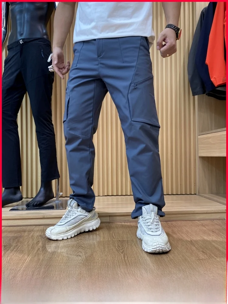 

Outdoor Tech Tee-Proof Fce Lined Casual Pants Men's Faionable Warm Straight Leg Pants Polyester Fiber Autumn Winter