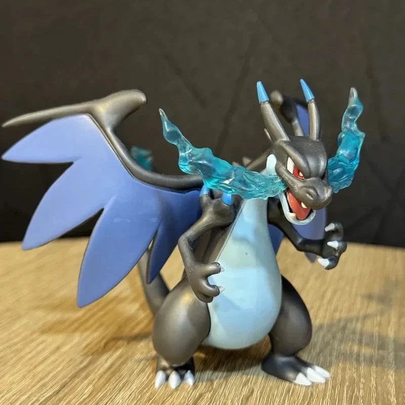 

BKM Mega Charizard X Anime Action Figure Pvc Collectible Model Statue Trendy Toy Desktop Decoration Gift For Anime Collectors