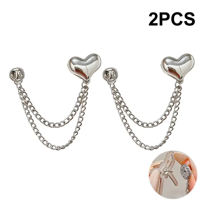 Magnetic Chain Waist Brooch Pearl Bow Star Pin T-shirt Hem Clamp Pants Cuff Fastener Women Daily Clothing Decor Accessories image 4